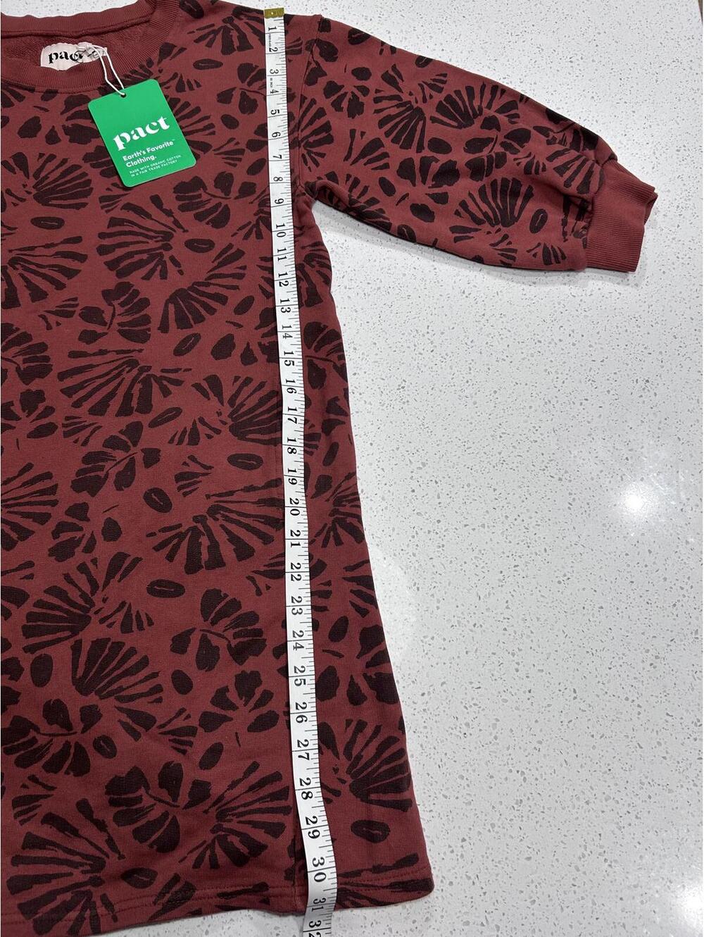 ORGANIC! Pact - Walnut Cotton Sweater Dress - NWT - Size Small - Picture 4 of 9